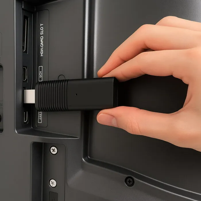 Flixy connected to a TV