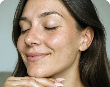 Before and after using Glokore for acne